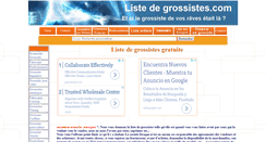 Desktop Screenshot of liste-de-grossistes.com
