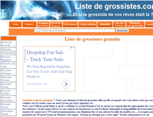 Tablet Screenshot of liste-de-grossistes.com